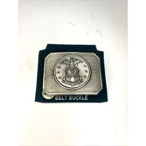 FORT Pewter Belt Buckle United States Air Force Academy 2.5”x1 3/4”
